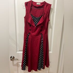 KillRill LG Red Polka Dot Women's Dress